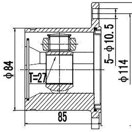 OPTIMA Front Inner Cv Joint - SKU NI6610 - SpareMe