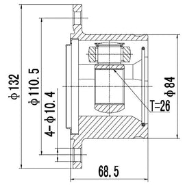 OPTIMA Front Inner Cv Joint - SKU NI6612 - SpareMe