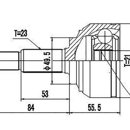 OPTIMA Front Outer Cv Joint - SKU NI7078 - SpareMe