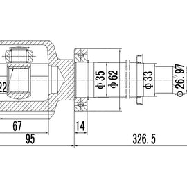 OPTIMA Front Inner Cv Joint - SKU NI88801 - SpareMe