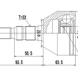OPTIMA Front Outer Cv Joint - SKU OP3009 - SpareMe