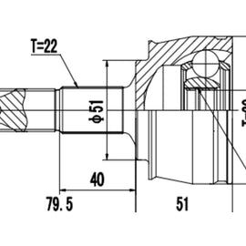 OPTIMA Front Outer Cv Joint - SKU OP3014 - SpareMe