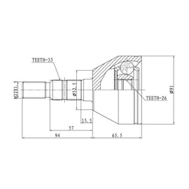 OPTIMA Front Outer Cv Joint - SKU OP3052 - SpareMe
