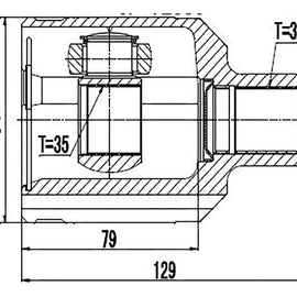OPTIMA Front Inner Cv Joint - SKU OP4007 - SpareMe