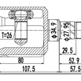 OPTIMA Front Inner Cv Joint - SKU OP4010 - SpareMe