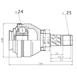 OPTIMA Front Inner Cv Joint - SKU OP4017 - SpareMe