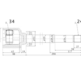 OPTIMA Front Inner Cv Joint - SKU OP4018 - SpareMe