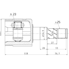 OPTIMA Front Inner Cv Joint - SKU OP4028 - SpareMe