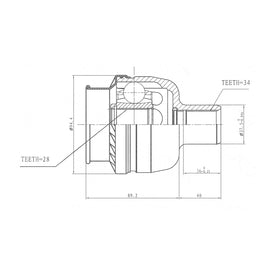 OPTIMA Front Inner Cv Joint - SKU OP4029 - SpareMe