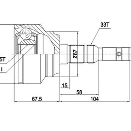 OPTIMA Front Outer Cv Joint - SKU OP5721 - SpareMe