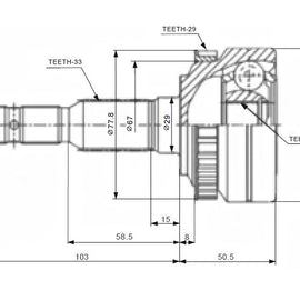 X-LINE Front Outer Cv Joint - SKU OP5729A-X - SpareMe