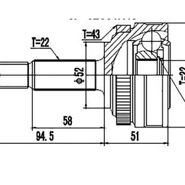 OPTIMA Front Outer Cv Joint - SKU OP5910F3A - SpareMe