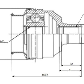 OPTIMA Front Inner Cv Joint - SKU OP6620 - SpareMe