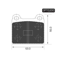 Opel Corolla - Front Brake Pads | OPTIMA | OPT0200 - SKU OPT0200 - SpareMe South Africa
