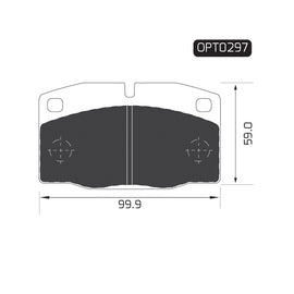 OPTIMA Front Brake Pads for Daewoo Ascona - SKU OPT0297 - SpareMe South Africa