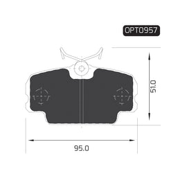 BMW 3 Series - Front Brake Pads | OPTIMA | OPT0957 - SKU OPT0957 - SpareMe South Africa