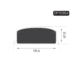 OPTIMA Front Brake Pads for Toyota Camry - SKU OPT0964 - SpareMe South Africa