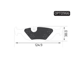 OPTIMA Rear Brake Pads for BMW 3 Series - SKU OPT0966 - SpareMe South Africa