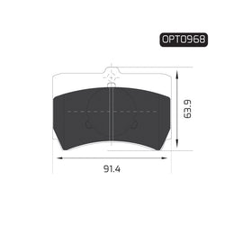 OPTIMA Front Brake Pads for Fiat Bantam - SKU OPT0968 - SpareMe South Africa