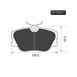 Mercedes-Benz 200-Series - Front Brake Pads | OPTIMA | OPT0977 - SKU OPT0977 - SpareMe South Africa