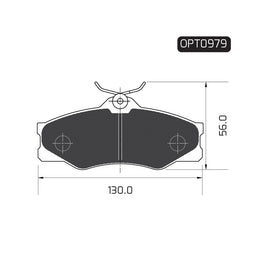 OPTIMA Front Brake Pads for Volkswagen Caravelle - SKU OPT0979 - SpareMe South Africa