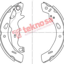 Brake Shoe FORD Fiesta/Figo/ MAZDA 2