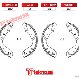 Brake Shoe HONDA Jazz 2002-2008
