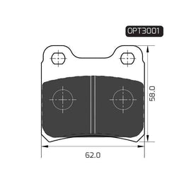 Opel Astra - Rear Brake Pads | OPTIMA | OPT3001 - SKU OPT3001 - SpareMe South Africa