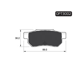 OPTIMA Rear Brake Pads for Honda Ballade - SKU OPT3002 - SpareMe South Africa