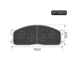 Ford Marathon - Front Brake Pads | OPTIMA | OPT3003 - SKU OPT3003 - SpareMe South Africa