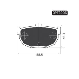 OPTIMA Rear Brake Pads for Nissan Maxima - SKU OPT3006 - SpareMe South Africa