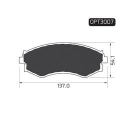 OPTIMA Front Brake Pads for Nissan 200SX - SKU OPT3007 - SpareMe South Africa