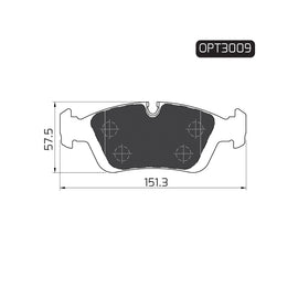 OPTIMA Front Brake Pads for BMW 3 Series - SKU OPT3009 - SpareMe South Africa