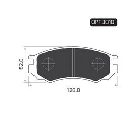 OPTIMA Front Brake Pads for Nissan Sentra - SKU OPT3010 - SpareMe South Africa