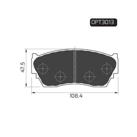 Nissan Sabre - Front Brake Pads | OPTIMA | OPT3013 - SKU OPT3013 - SpareMe South Africa