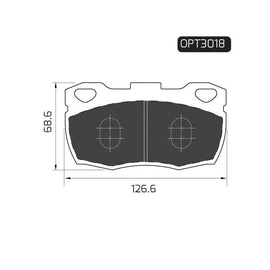 Land Rover Defender - Front Brake Pads | OPTIMA | OPT3018 - SKU OPT3018 - SpareMe South Africa