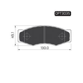 OPTIMA Front Brake Pads for Nissan Hardbody - SKU OPT3035 - SpareMe South Africa