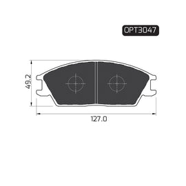 OPTIMA Front Brake Pads for Honda Accent - SKU OPT3047 - SpareMe South Africa