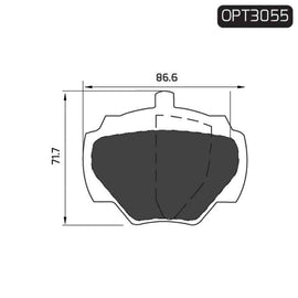 Toyota Yaris - Rear Brake Pads | OPTIMA | OPT3055 - SKU OPT3055 - SpareMe South Africa