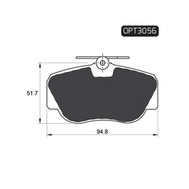 OPTIMA Front Brake Pads for Mercedes-Benz 190-Series - SKU OPT3056 - SpareMe South Africa