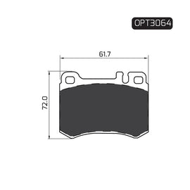 OPTIMA Rear Brake Pads for Chrysler 300-Series - SKU OPT3064 - SpareMe South Africa