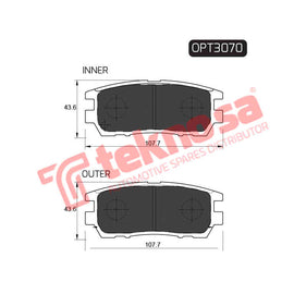 Brake Components Brake Pads OPT3070 for Sale South Africa Brake Pads SpareMe