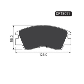 OPTIMA Front Brake Pads for Mitsubishi Colt - SKU OPT3071 - SpareMe South Africa