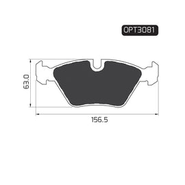 OPTIMA Front Brake Pads for BMW 3 Series - SKU OPT3081 - SpareMe South Africa