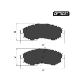 Hyundai Korando - Front Brake Pads | OPTIMA | OPT3082 - SKU OPT3082 - SpareMe South Africa
