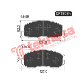 Brake Components Brake Pads OPT3084 for Sale South Africa Brake Pads SpareMe