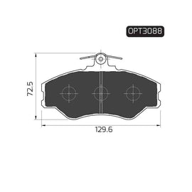 Hyundai Bakkie - Front Brake Pads | OPTIMA | OPT3088 - SKU OPT3088 - SpareMe South Africa