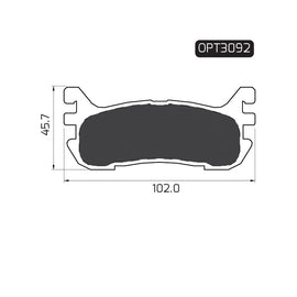 OPTIMA Rear Brake Pads for Hyundai Cerato - SKU OPT3092 - SpareMe South Africa
