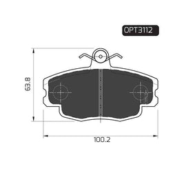 Renault Clio - Front Brake Pads | OPTIMA | OPT3112 - SKU OPT3112 - SpareMe South Africa