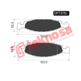 Brake Components Brake Pads OPT3116 for Sale South Africa Brake Pads SpareMe